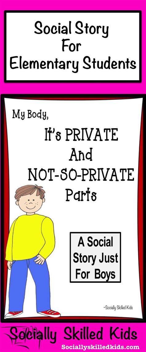 Private Body Parts Social Skills Story And Activities Social Skills