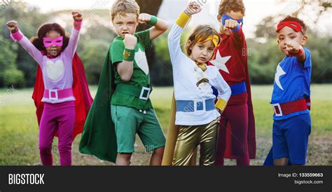 Superheroes Kids Image And Photo Free Trial Bigstock