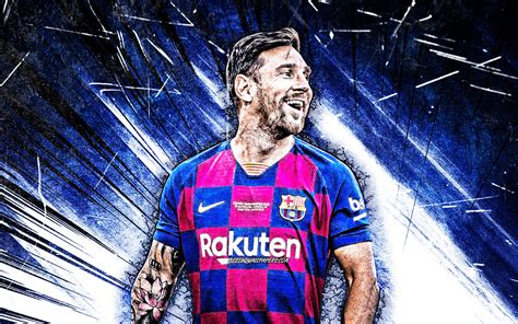 In fact, according to the forbes messi is on the top among 100 highest earning celebrities of 2019 by mentioning his income of that year around $ 127 million. Download wallpapers Lionel Messi, grunge art, 2020, 4k, Barcelona FC, FCB, argentinian ...