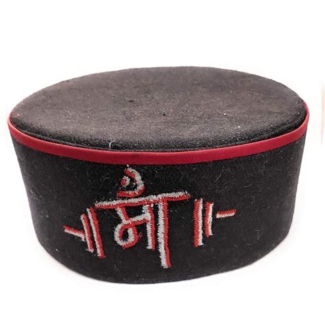 Himachali Cap Indira Readymade Garments Black Kullvi Pahadi Topi