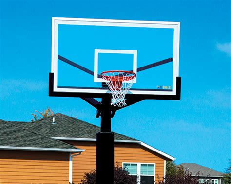 Adjustable In Ground Outdoor Basketball Hoops Rainbow Play