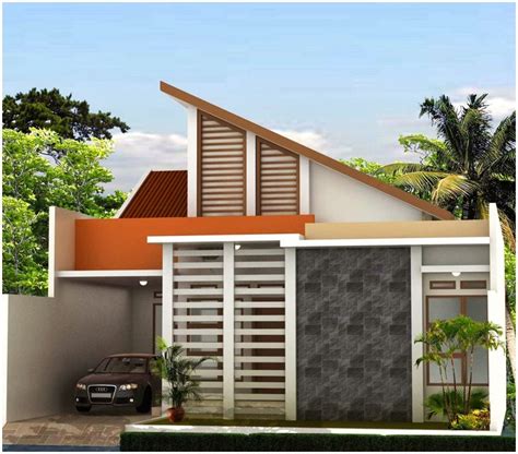 Rumah dengan nuansa warna krem dan coklat sangat serasi dengan batu alam yang natural. 65 Model Desain Rumah Minimalis 1 Lantai Idaman | Dekor Rumah