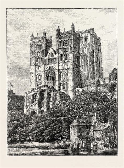 Durham Cathedral Uk Drawing By English School Pixels