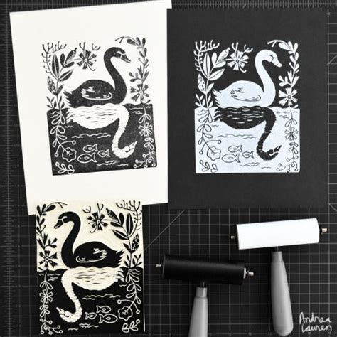 Andrea Lauren Ink Print Repeat Ink Illustrations Linoleum
