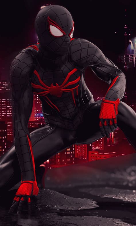 1280x2120 Resolution Spider Man Red And Black Suit Art Iphone 6 Plus