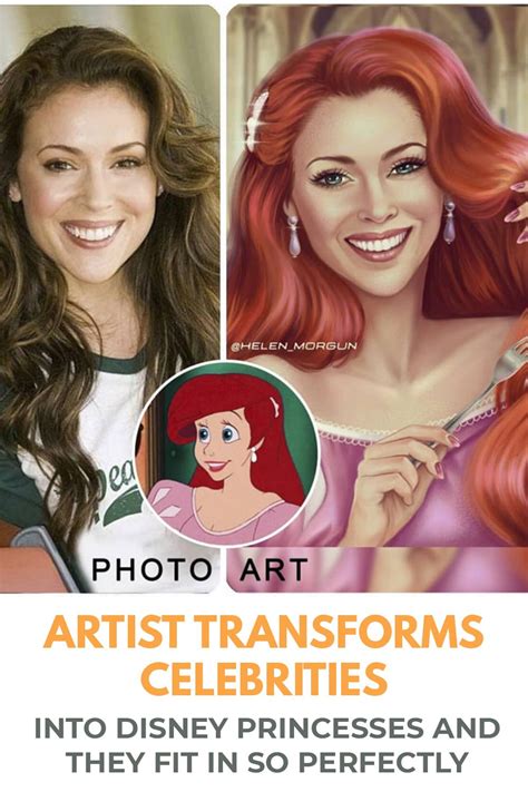 Artist Transforms Celebrities Into Disney Princesses And They Fit In So