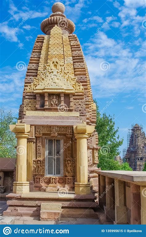 Hindu Temple In Khajuraho India Stock Image Image Of Palace Indian