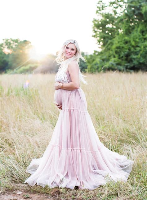Maternity Dress Gown For Photoshoot Sheer Tulle Boho Plus Etsy