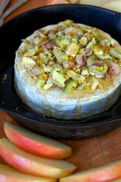 Preheat oven to 180°c/350°f (all oven types). Baked Brie with Honey and Pistachios