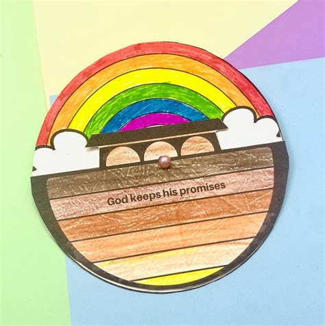 Noahs Ark Printable Sunday School Craft Bible Story Etsy