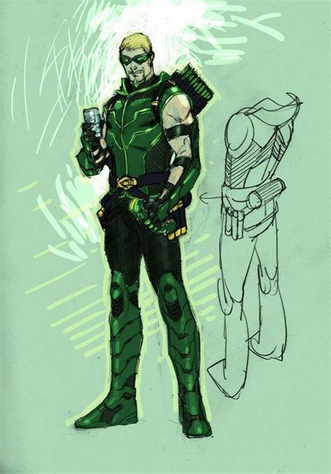 Green Arrow Redesign Green Arrow Character Design Superhero Design