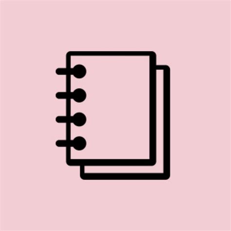 Notes Icon Aesthetic Pink Pastel Bmp Gubbins