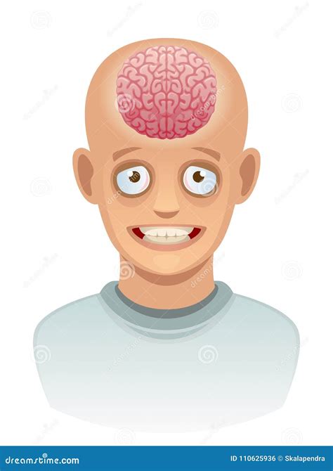 Brain In Head Stock Vector Illustration Of Creativity 110625936