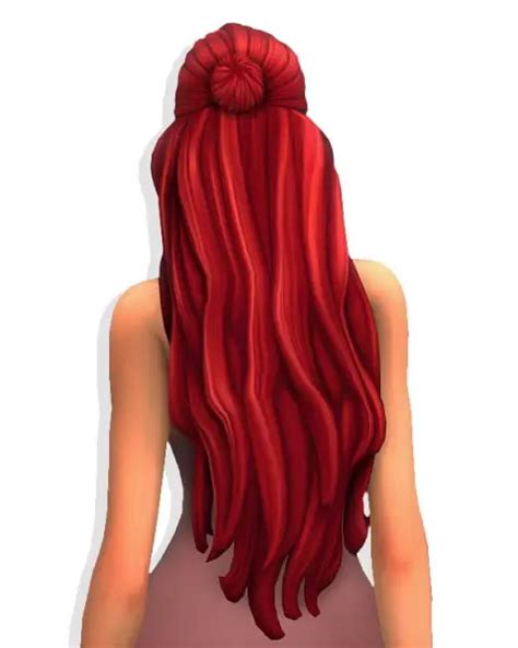 Simandy Flowy Hair Sims 4 Hairs 3cc
