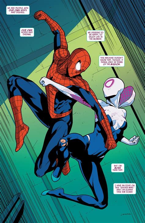 Spider Gwen Comics Spiderman And Spider Gwen Spider Art Spiderman Comic Spider Verse Marvel