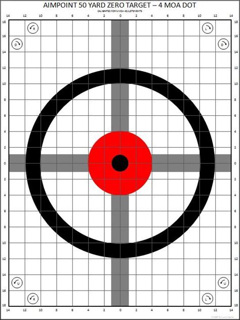 Printable Rifle Sighting Targets Printable Calendars At A Glance
