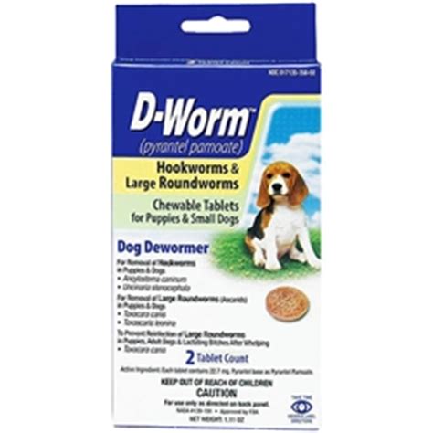 Worming puppies is usually a simple task. D-Worm Chewable Tablets For Dogs l Dewormer For Roundworms-Hookworms | Medi-Vet