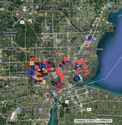 Detroit Gang Map Crimeinthed