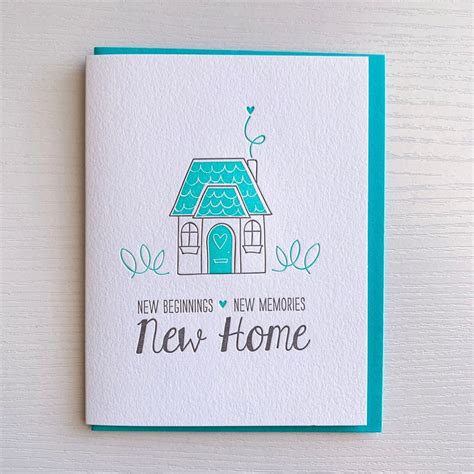 New Home Card Housewarming Card Housewarming T Etsy