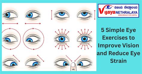 5 Simple Eye Exercises To Improve Vision And Reduce Eye Strain Vijaya