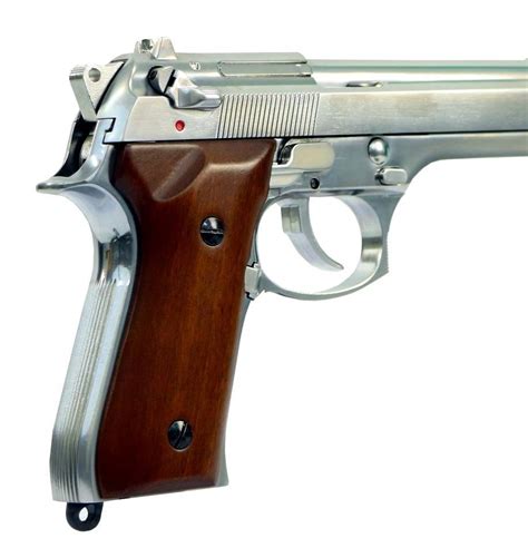 Sr92 Src Gbb Silver Wood Pistola Airsoft Airsofts Brasil