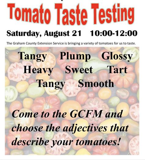 Tomato Taste Test Results Nc Cooperative Extension