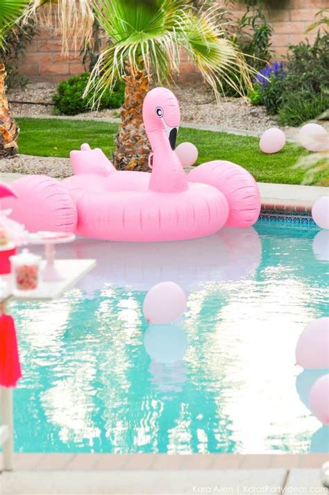 Flamingo Pool Art Summer Birthday Party Flamingo Pool Flamingo Party
