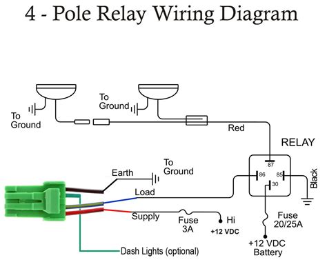 4 Pin Relay Wiring Diagram For Lights