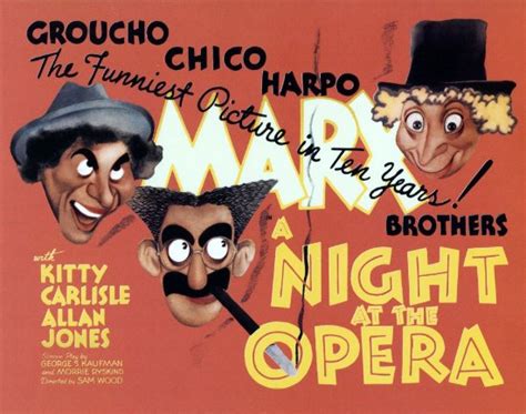 A Night At The Opera 1935 Groucho Marx Chico Marx Harpo Marx
