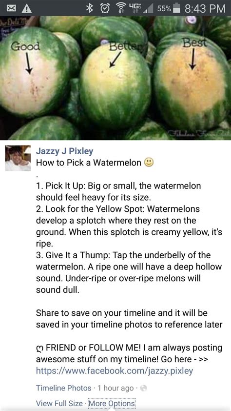 How to tell if watermelons are ripe: Picking a ripe watermelon | Food hacks, Cooking tips, Good ...