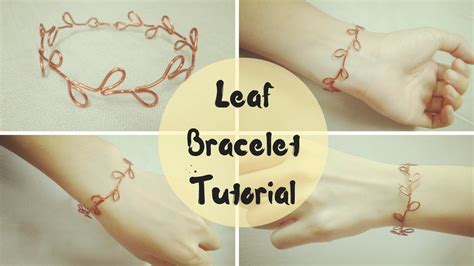 Wire Bracelet Making Tutorials 🖤 How To Make Leaf Wire Bracelet Wire