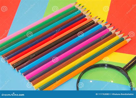 Colored Pencils Texture Wood Colored Pencils Stock Image Image Of