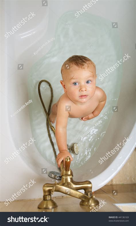 Little Boy Taking Shower Stock Photo 44136169 Shutterstock