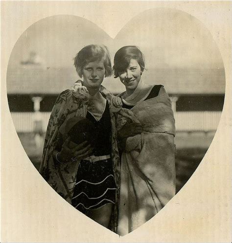 Heart Vintage Lesbian Vintage Portraits Vintage Couples