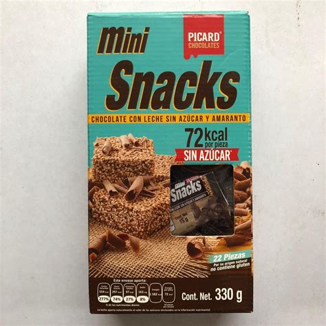 Mini Snacks Picard Amaranto Con Chocolate Sin Azúcar 22 Pz Lasbuenasideas