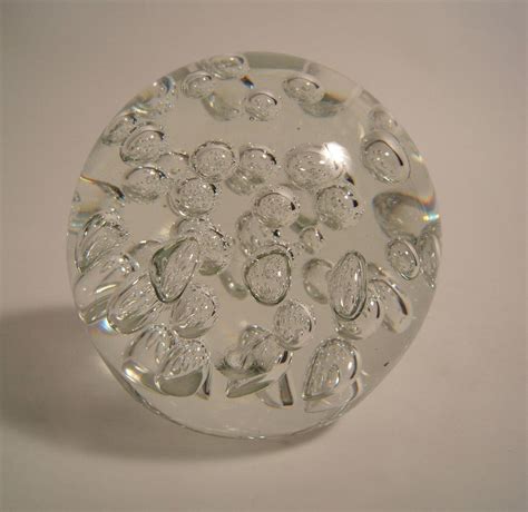 Large Glass Bubble Paperweight Or Doorstop At 1stdibs Large Glass Paperweight Glass