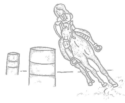 Special horses to print full horse unknown from race. Barrel Racing Drawing at GetDrawings | Free download