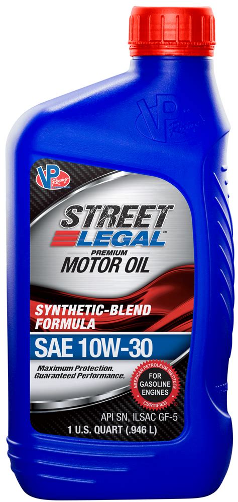 Sae 10w 30 Motor Oil Vp Synthetic Blend Street Legal Vp Racing Fuels