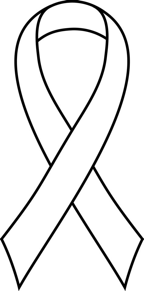 Free Breast Cancer Ribbon Outline Download Free Breast Cancer Ribbon