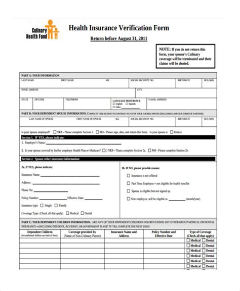 Medical practice guidelines, and clinical review criteria. FREE 23+ Insurance Verification Forms in PDF