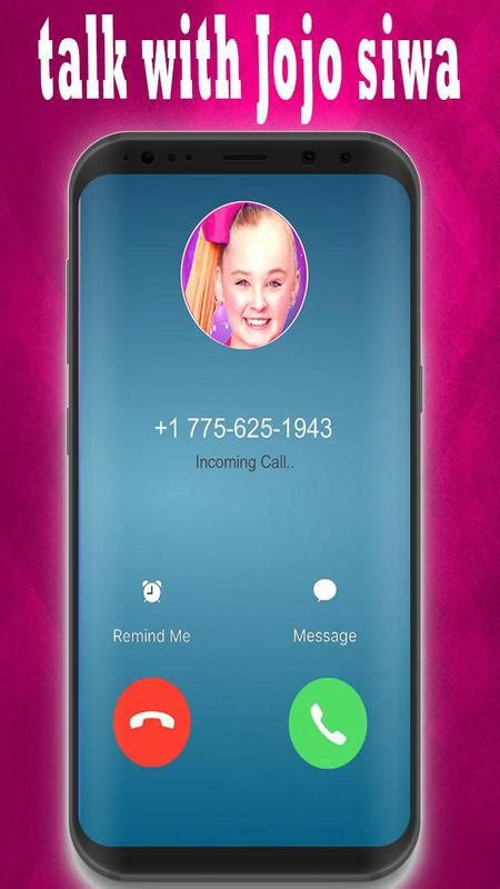 Call From Jojo Siwa Talk For Android Apk Download