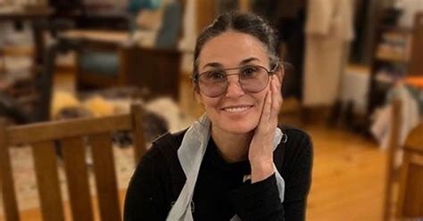 Demi Moore Letting Her Hair Go Grey As She Ages Gracefully During