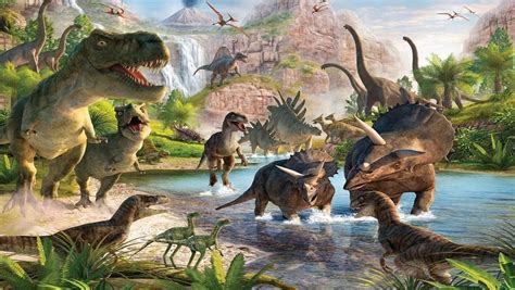 Dinosaur Came In A Diverse Group Look Of Reptiles On The Earth Between