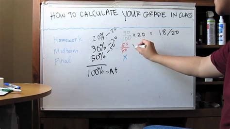 How To Calculate Your Grade In A Class Youtube