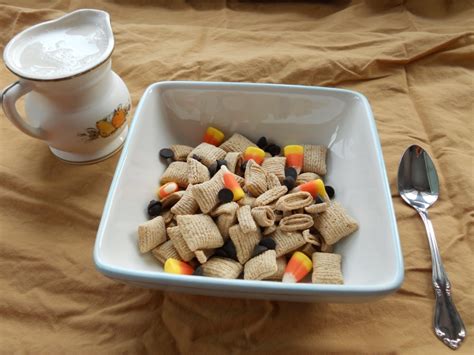Snacking Squirrel Carob And Candy Corn Cereal