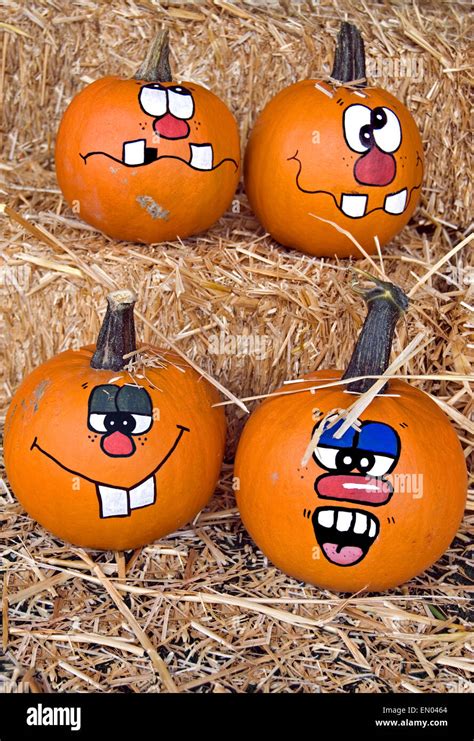 Painted Pumpkin Faces Hi Res Stock Photography And Images Alamy