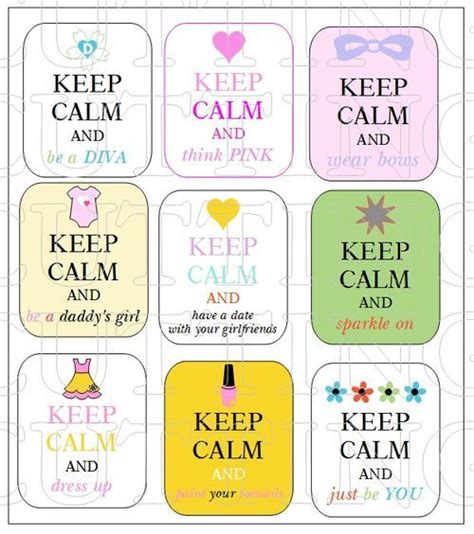 Keep Calm And Just Be A Girl Printable Set Calm Quotes Keep Calm