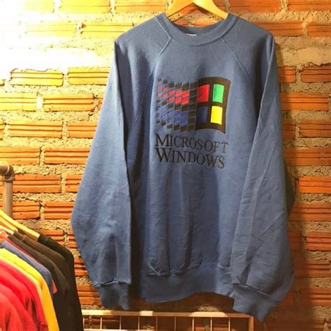 Vintage Vintage Microsoft Windows Og 90s Logo Sweatshirt