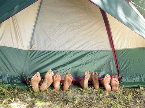 Feet Sticking Out Of A Tent Digital Art By Frank And Helena Fine Art America