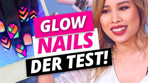 Nagellack Der Im Dunkeln Leuchtet Glow Nails Im Test Mit Kisu Makeup Mythbusters Youtube